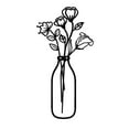thumbnail image 1 of Limited Time Qaailabf Vase Wall Decoration Metal Wall Outline Home Decoration, 1 of 1