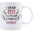 thumbnail image 2 of 53rd Birthday Gifts for Women Men - I''m Not 53 I''m 18 with 35 Years of Experience Mug - 53 Year Old Present Ideas for Wife, Husband, Mom, Dad, Sisters, Brothers, Friends, Coworkers - 11 oz, 2 of 6