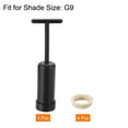 thumbnail image 3 of Uxcell Lamp Shade Holder Adapter G9 Light Socket Ring with Removal Tool 4 Set, 3 of 5