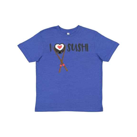 Inktastic Kawaii I Love Sushi Youth T-Shirt