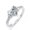 H518 White, variant on Classic Party Proposal For Her Gift for Wife Lightweight High Quality Cubic Zirconia CZ Ring Elegant Gift With Gift Packaging