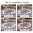 thumbnail image 7 of ODIKA Purple Boho Plum Border Symmetrical Decorative Pink Mauve Vintage Non-Slip Low Profile for Guest Room, Lounge, Apartment, 7 of 7