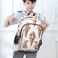 thumbnail image 6 of FORMRS School Backpack 17" Student Travel Bag with Laptop Compartment, Brown Ice Cream Pattern, 6 of 7