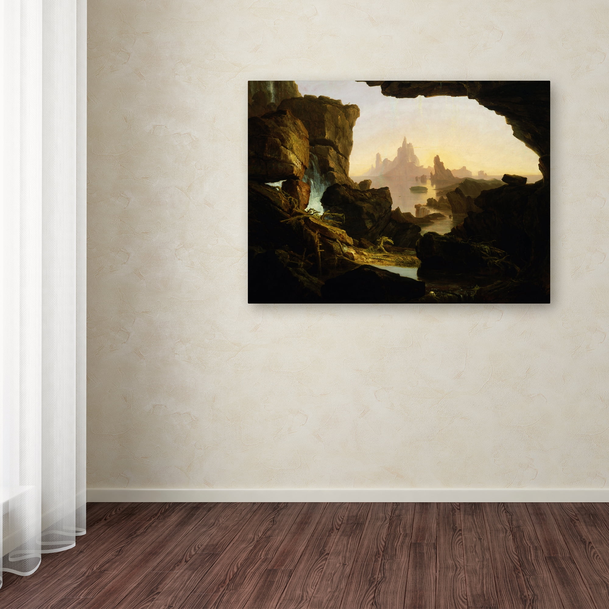 Thomas Cole 'The Subsiding Of The Waters Of The Deluge' Canvas Art