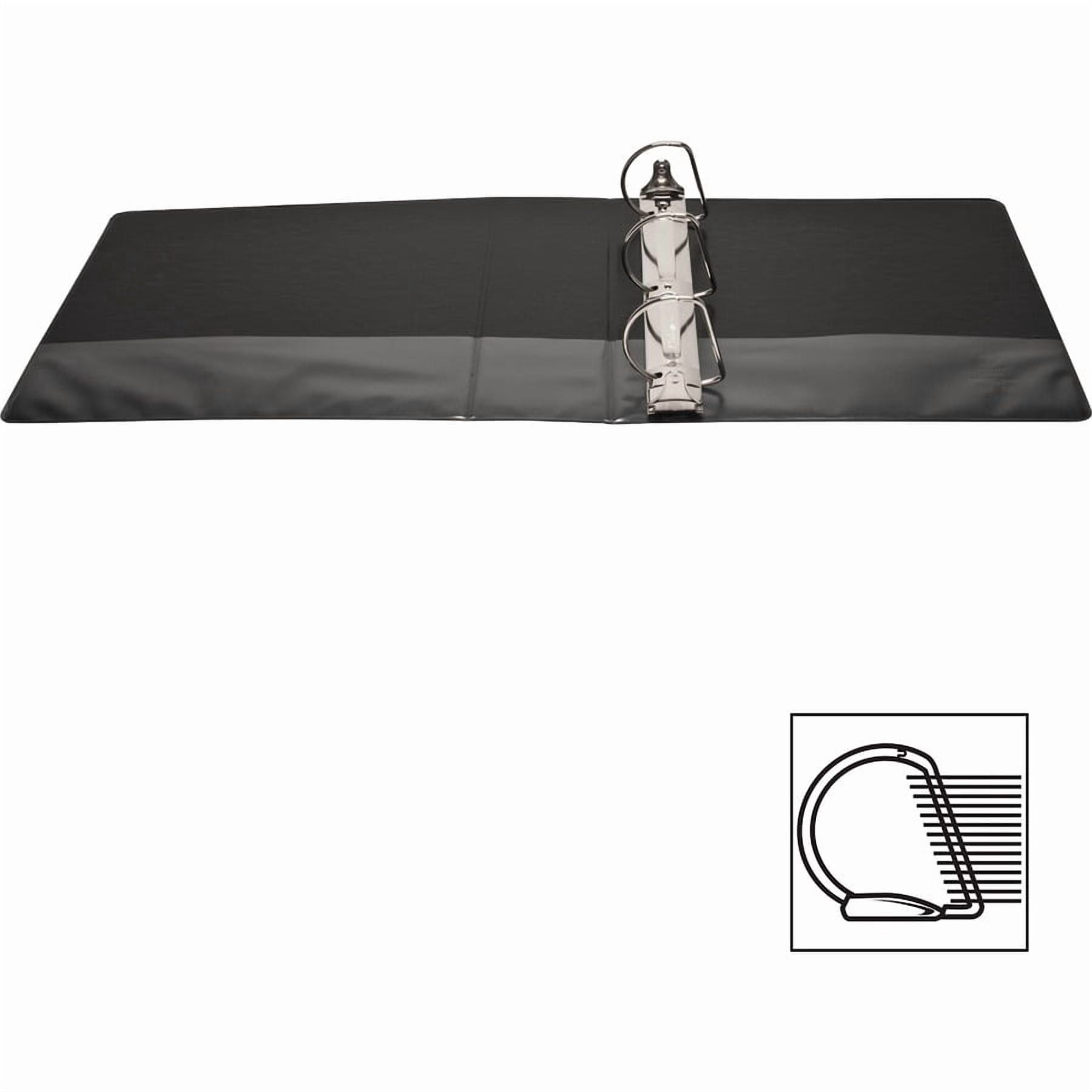 Business Source D-Ring View Binder 3" Capacity 11x8-1/2" Black 28449