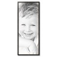 thumbnail image 2 of ArtToFrames 15" x 38" Black Square with Gold Beads Picture Frame, 15x38 inch Black Wood Poster Frame (WOM-5021), 2 of 7