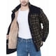thumbnail image 2 of Chaqueta informal de franela a cuadros con botones y forro polar cálido para exteriores para hombre con bolsillos laterales, 2 of 4