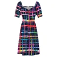 thumbnail image 5 of Artistic geometric pattern - Multicolor checkered and striped pattern Sleeveless Dress summer dress for women 2024 Long dresses, 5 of 7