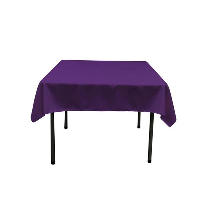 TCpop58x58-PurpleP23 Polyester Poplin Square Tablecloth, Purple - 58 x 58 in.