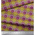 thumbnail image 2 of Soimoi Black Cotton Cambric Fabric Multicolor Mandala Decor Fabric Printed Yard 42 Inch Wide, 2 of 5