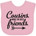 thumbnail image 3 of Inktastic Cousins Make the Best Friends with Arrow Boys or Girls Baby Bib, 3 of 4