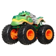 Hot Wheels Monster Trucks Sharks vs. Dinos Multipack with 2 Big Rigs, 2 Toy Trucks & 2 Toy Cars