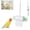 Green, variant on Parrot Rolling Paper Play Toy, Bird Shredding Toys, Parrot Rolling Paper Play Toy with Hanging Chain, Interactive Chewing Accessory, Easy Suspension