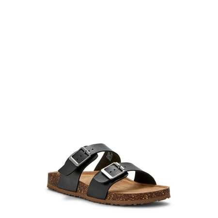 Time and Tru Women's Two Band Slide Sandals
