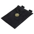 thumbnail image 2 of Riñonera Medieval Macarena bolsa renacentista traje Medieval adulto hombre negro Cinturón medieval, 2 of 5