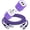 Purple, variant on USB C Block Fast Charging, 2 Pack Dual Port Charger Block with Type C Charging Cable 6FT, USB Charging Block Type C Charger Block Wall Charger Adapter Power Station Compatible for Android, Blue