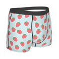 thumbnail image 4 of Uemuo Hand Drawn Strawberry Pattern Men's Boxer Briefs,Trunk Anti-Chafing,Comfortable, Durable, and Stylish Underwear-Small, 4 of 9