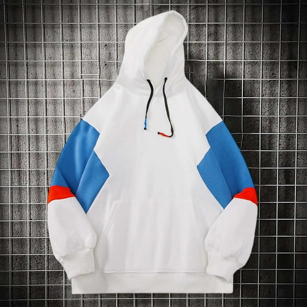 MHFRRA Sudadera con Capucha de Gran Tamaño, Estilo Informal, de Manga Larga, con Capucha para Un Ajuste Holgado y Cómodo Blanco