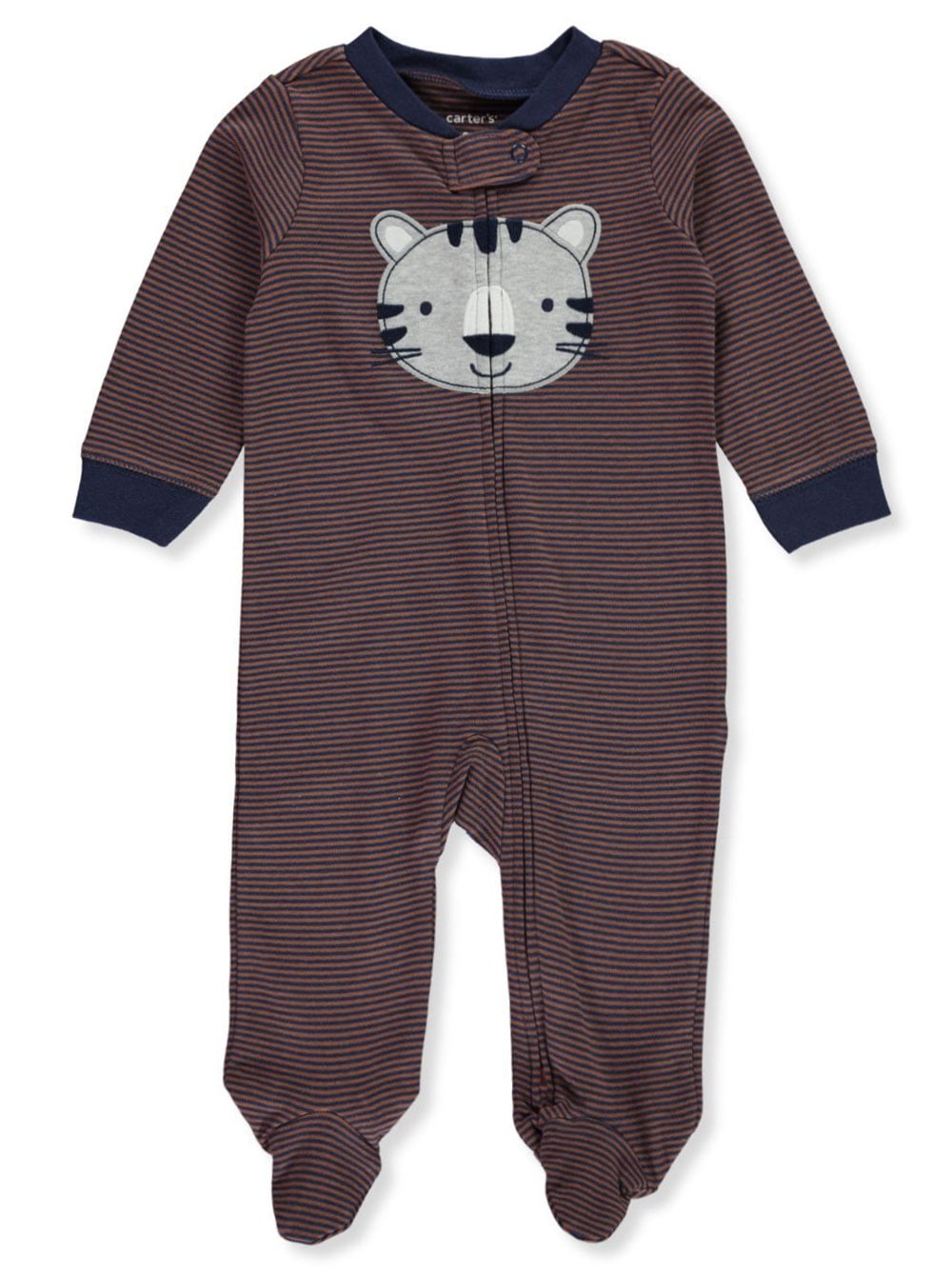 Carter's Baby Boys' Striped Tiger 2-Way Zipper Footed Coverall (Newborn ...