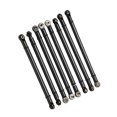 thumbnail image 3 of Juego de varillas de enlace de aleación de aluminio M3 de 8 Uds para Axial SCX10 coche trepador de control remoto piezas de actualización X006BL negro, 3 of 10