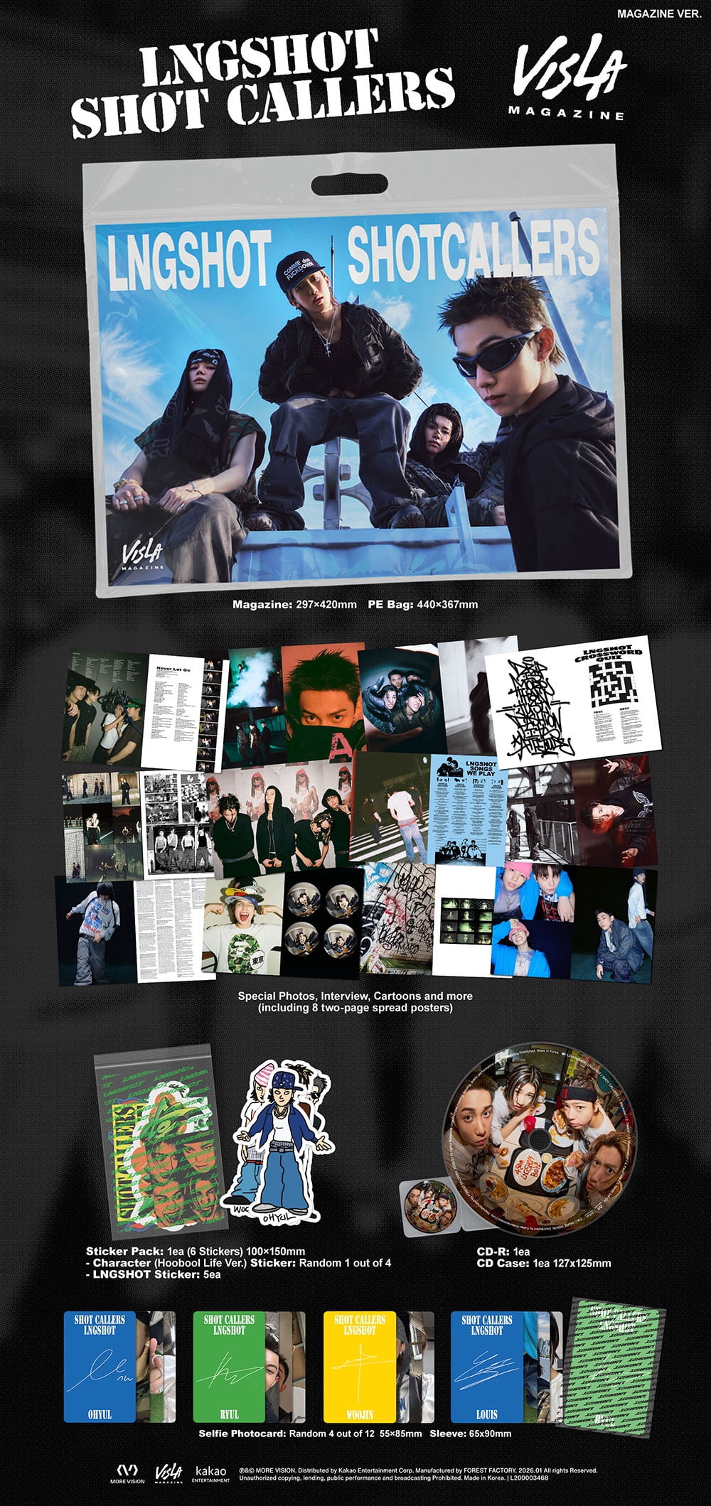 LNGSHOT - [SHOT CALLERS] EP Album STANDARD Version - Walmart.com