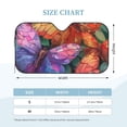 thumbnail image 3 of Bingfone Colorful Butterfly Cluster Car Windshield Sunshade,Sun Foldable Sun Shield Sun Visor for Car - Medium, 3 of 8