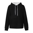 thumbnail image 4 of Ccpelsie Toddler Solid Casual Pocket Hoodie Boys Fall Casual Warm Sweatershirt Pullover for Daily(Black,5-6 Years), 4 of 5
