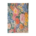 thumbnail image 2 of BZSMCE Square Tablecloth Fluffy Companion with Blooms Pattern Tableclothes, 2 of 9