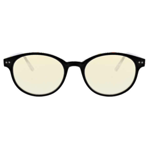 Flower Eyewear Handmade BlueLight Blocking Computer Glasses, Black