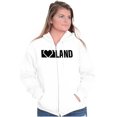 thumbnail image 3 of Kansas Heartland Cute Midland Pride Unisex Fleece Graphic Zip Up Hoodie Brisco Brands 5X, 3 of 5