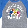thumbnail image 3 of Baby Shark - Fintastic Family - Toddler And Youth Raglan Graphic T-Shirt, 3 of 7