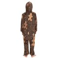 thumbnail image 3 of Vzayyk 4T-14Y Size Aviliable Cozy One-Piece Footless Sleeper Pajama Gingerbread Man, 3 of 8