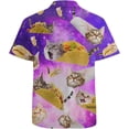 thumbnail image 3 of Mens Funny Hawaiian Shirts 3D Graphic Button Down Short Sleeve Tropical Holiday Beach Aloha Shirt, 3 of 5