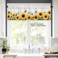 thumbnail image 2 of AshasdS Sunflower Polyester Window Valance Curtain for Home Kitchen Living Room Bedroom Bathroom Decor 54x18 inch, 2 of 5