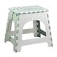 thumbnail image 1 of Silla plegable de plástico para el hogar, reposapiés práctico y portátil para exteriores (verde), 1 of 7