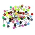 thumbnail image 2 of Runquan 4X 30 Pièces en Acier Inoxydable Langue Barre Mamelon Barbell Piercing, 2 of 8