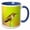 Blue/White, variant on 3drose, Costa Rica, Rio Savegre, Scintillant Hummingbird - Sa22 Bja0006 - Jaynes Gallery, 11oz Two-tone Green Mug