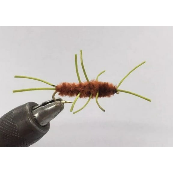 One Dozen (12) - Pat's Rubber Legs Stonefly - Brown - Nymph