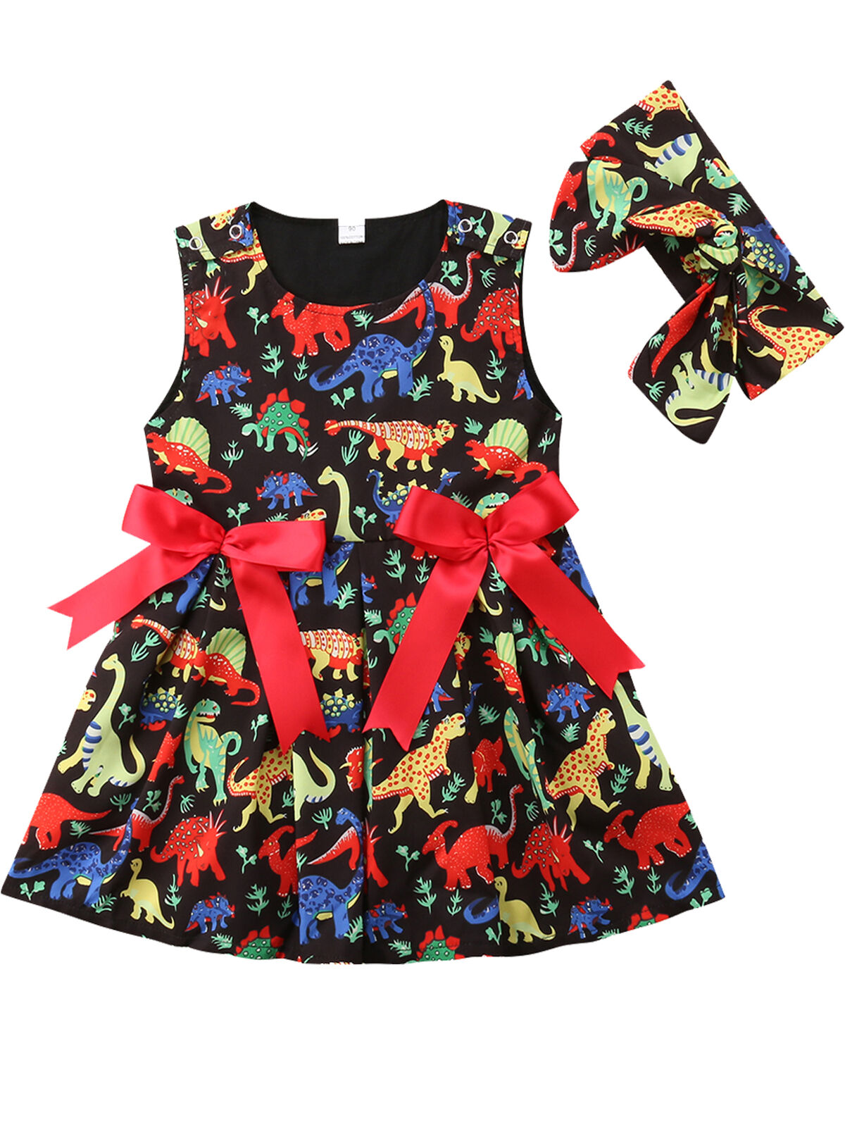 06Years Toddler Kid Baby Girl Animal Dinosaur Princess Dress Pageant