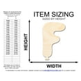 thumbnail image 2 of Unfinished Wood Balloon Letter F Shape 18" / 1/2", 2 of 3