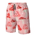 thumbnail image 5 of Disketp Men'S Swim Trunks Hawaiian Breathable Surf Beach Swimsuits Mesh Lining Beach Shorts With Pockets-Cute Mushroom1, 5 of 9