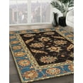 thumbnail image 3 of Ahgly Company Machine Washable Indoor Square Abstract Bakers Brown Area Rugs, 3' Square, 3 of 7