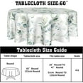 thumbnail image 2 of Spring Leaf Floral Sage Green Tablecloth Round 60 Inch Ruitic Watercolor Table Cloth Waterproof Fabric Farmhouse Green Grey Leaves Tablecloths Decorative for Holiday Home Party, 2 of 6