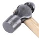 thumbnail image 2 of Ball Peen Hammer with Forged Steel Head Wood Handle 33cm / 12.99inch 23.2oz Shock Reduction Ball Pein Hammer, 2 of 4