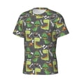thumbnail image 3 of Rocae Cartoon Dinosaurs (2) for Men's Moisture-Wicking Crew Tee - T-Shirt for Sports, Outdoor Activities, and Casual WearMedium, 3 of 9