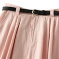 thumbnail image 3 of ameIAEA High Waisted Cargo Skirts for Women A-Line Solid Color Ruffle Skirts with Pockets, 3 of 6