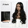 thumbnail image 3 of SUCS Long SUCS Wig for Women Black Curly Wig 25inch Synthetic Glueless Hair Wig, 3 of 5