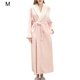thumbnail image 3 of Unisex Long Toba Albornoz Salón Invierno Otoño Casual Cálido Campo Camino Piel deportiva para la piel transpirable Elástico Housecoat Pink M sidaley HA011311-01, 3 of 7