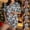 Light Blue, variant on TIANZEN Leopard Print Pajama With Bow Tie Detail Soft And Comfortable Sleepwear Two Piece Loungewear For Cozy Nights And Relaxation At Home Pajama Shirt for Women Women Pajamas Set Long Sleeve