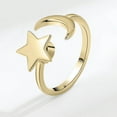 thumbnail image 1 of Anillos para mujer, regalos para mujer, anillo giratorio de estrella para mujer, apertura ajustable, anillo ajustable para dedo y estrella., 1 of 3